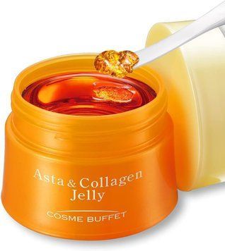 Ліфтинг та відновлення шкіри желе з астаксантином та колагеном COSME BUFFET Japan (Японія), проти зморшок та втрати пружності, 60 г 00402 фото