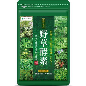 Ферментовані екстракти 80+ рослин для травлення та обміну речовин &mdash; SeedComs Wild Plant Enzyme, 90 капсул, 90 дн. 00549 фото