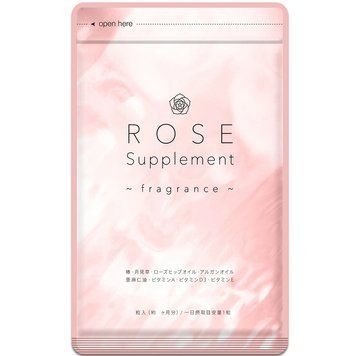 Rose Supplement Їстівні парфуми аромат троянди, для свіжості тіла, краси шкіри та жіночого балансу Seedcoms, Японія (30 капсул, на 30 днів) 00263_30 фото