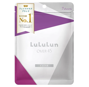 От пигментации и тусклого цвета лица маска LuLuLun Over 45 Clear Япония, сияние и восстановление кожи 45+, 7 шт 00267 фото
