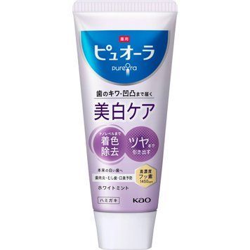 Відбілювальна зубна паста з фітиновою кислотою та фторидом 1450 ppm &mdash; Kao PureOra Whitening Care, 115 г 00566 фото