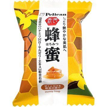 Мило з медом та екстрактом маточного молочка для зволоження шкіри &mdash; Pelican Family Soap Honey, 80 г 00565 фото