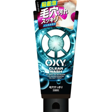 Від чорних крапок та жирного блиску пінка Rohto OXY Clear Wash Японія, глибоке очищення та контроль себуму, 130 г 00325 фото
