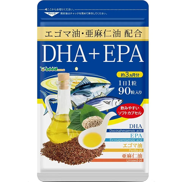 DHA + EPA - омега-3 для серця, судин та мозку Seedcoms, Японія (90 капсул, на 90 днів) 00026 фото