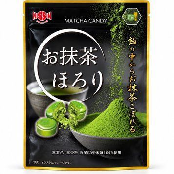 Цукерки з матча Нісіо 100% для насолоди смаком зеленого чаю - Nissin Seika Omatcha Horori Matcha Candy, 80 г 00914 фото